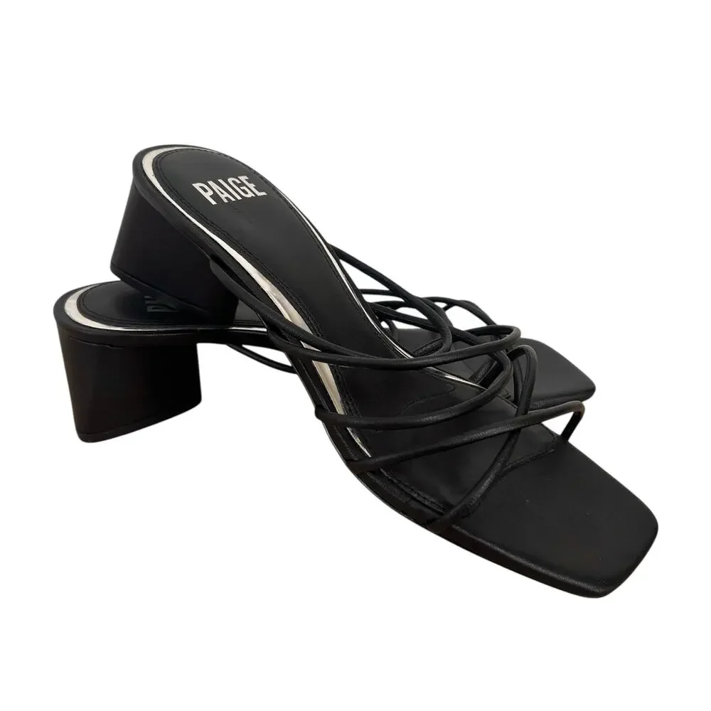 NEW Paige Black Gemma Strappy Sandals 7